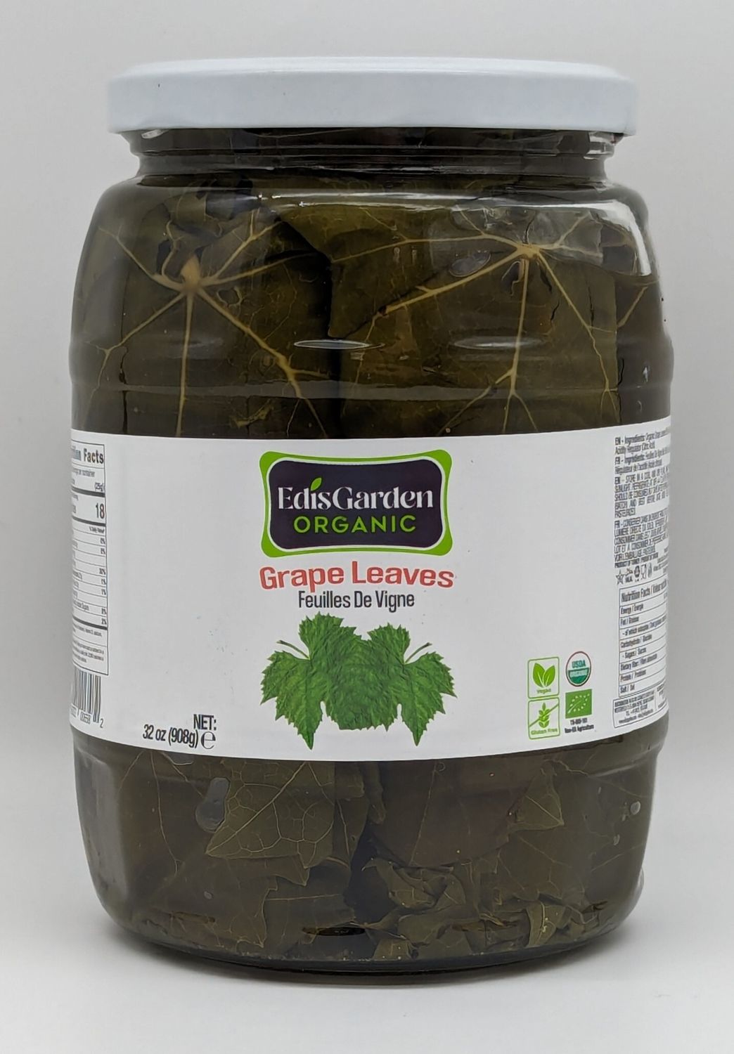 EDIS GARDEN Organic Grape Leaves 32oz 908g