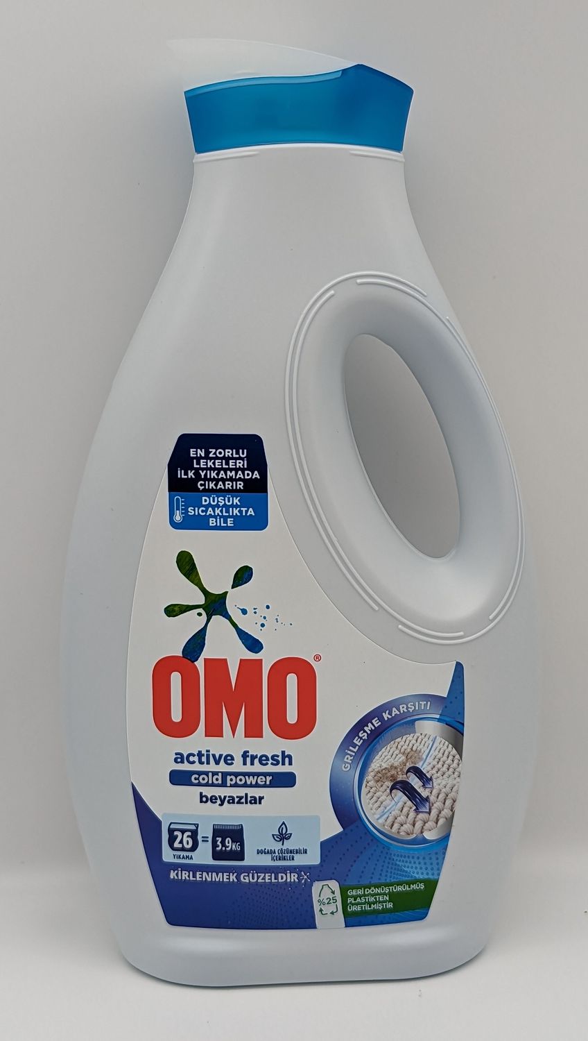 OMO Sivi Active Fresh Cold Power Beyazlar 1690mL
