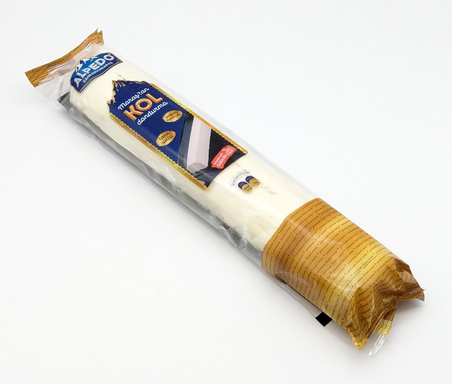 ALPEDO Ice Cream Classic Plain Maras Kol Dondurma 900g