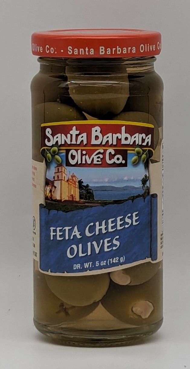SANTA BARBARA Green Olives Stuffed with Feta Cheese 5oz