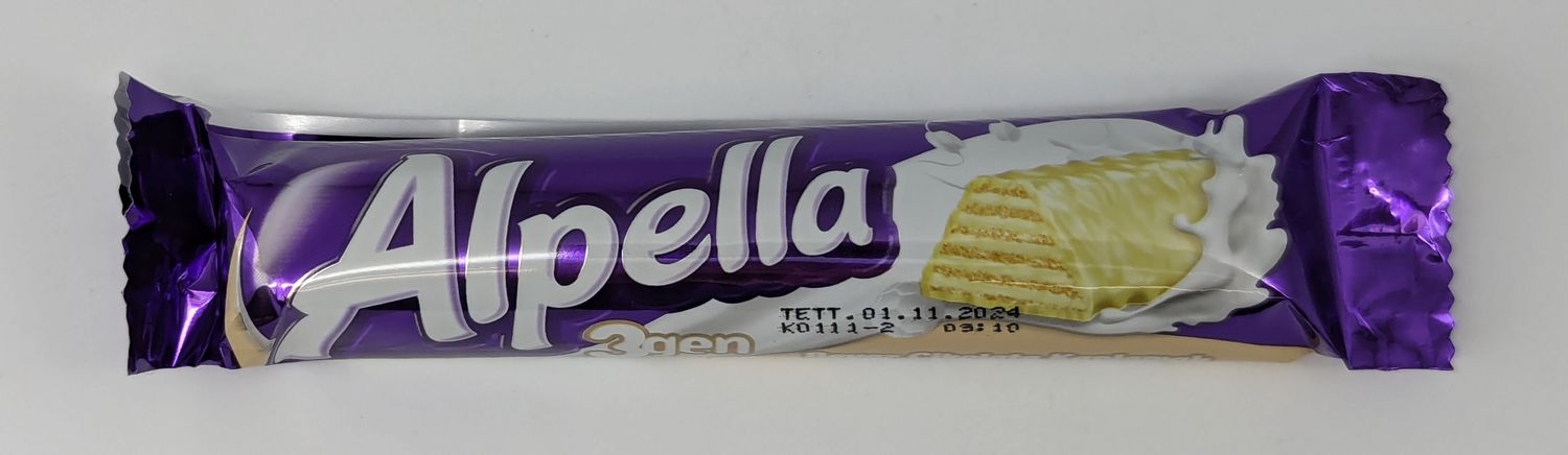 ULKER Alpella White Chocolate Coated Wafer - Beyaz Cikolatali Gofret 28g