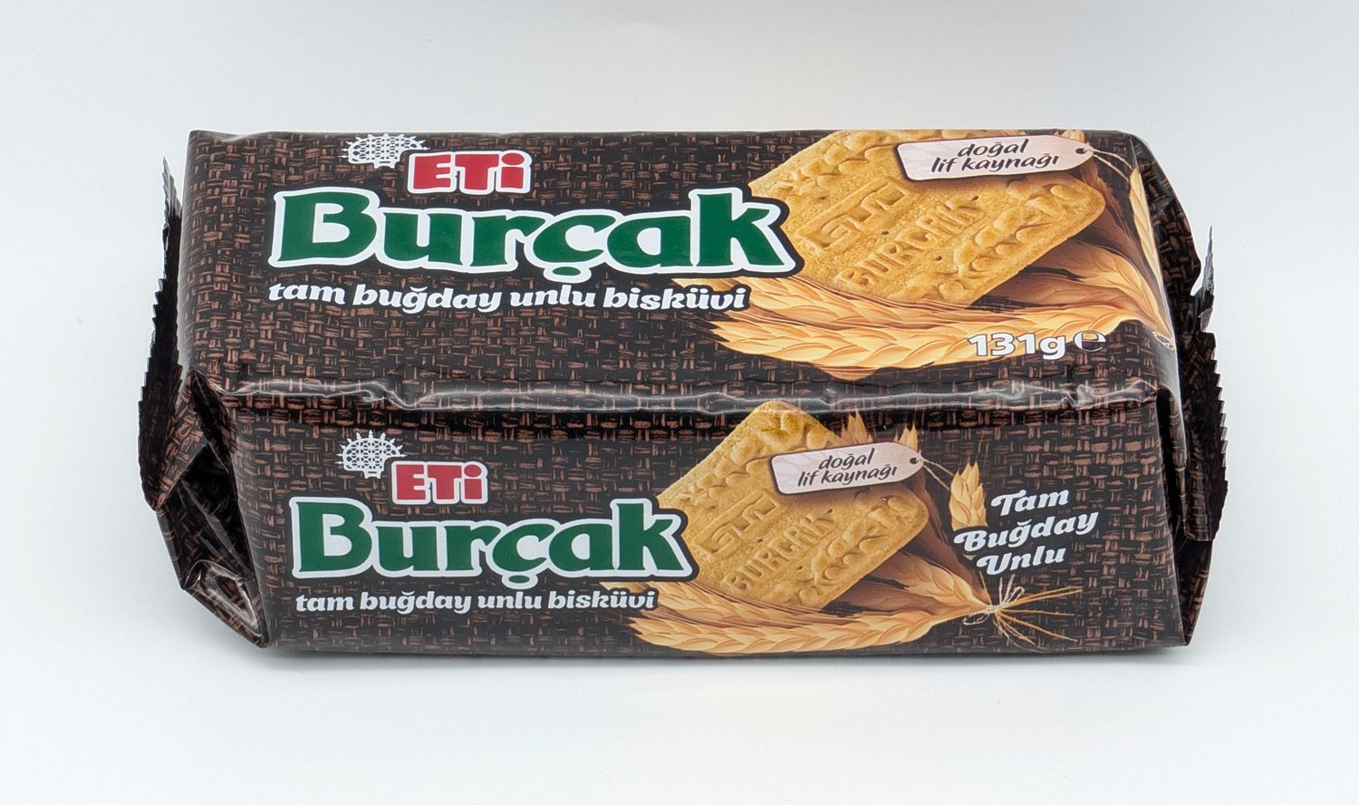 ETI Burcak Tam Bugday Unlu Biskuvi - Whole Wheat Flour Biscuits 131g
