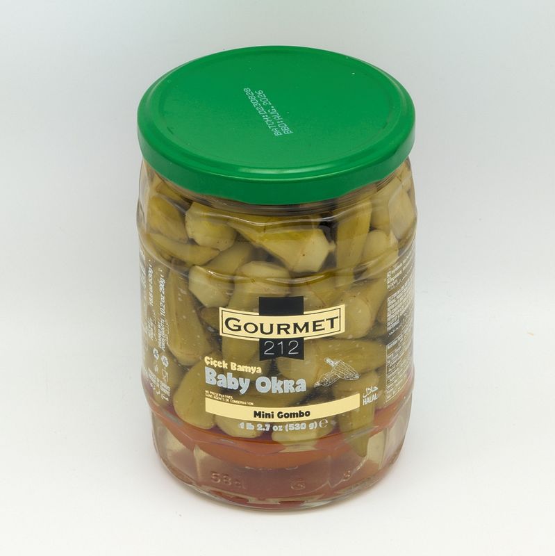 GURME 212 Gourmet Baby Okra (Cicek Bamya) 530g/290g 580cc