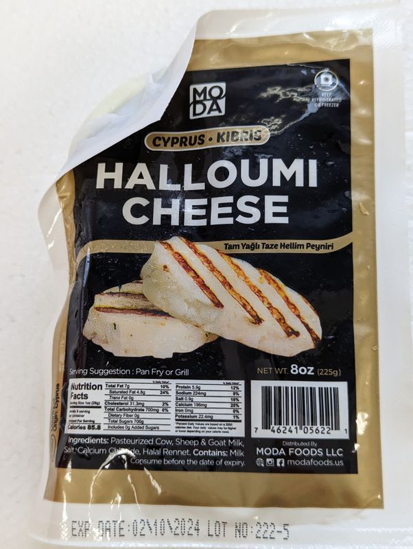 MODA Halloumi Hellim Cyprus Cow/Sheep/Goat Milk 8oz
