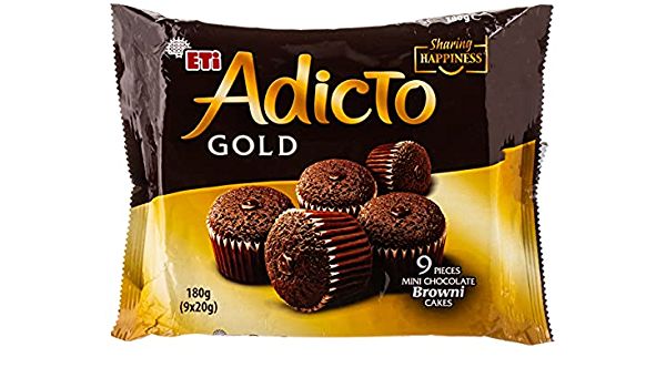ETI Browni Adicto Gold Brownie Cake 9pcs *20g