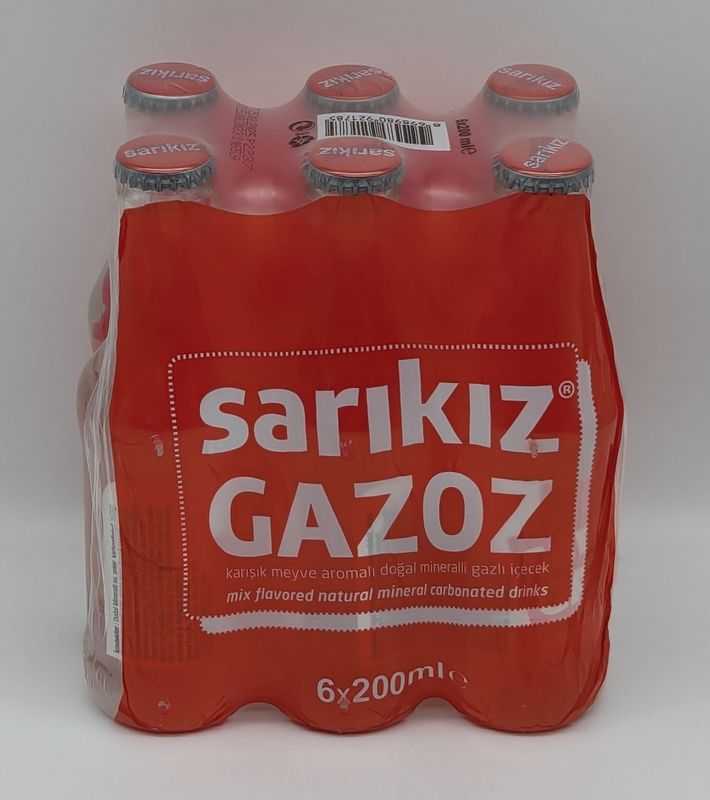 SARIKIZ Gazoz Drink 200mL x 6pcs