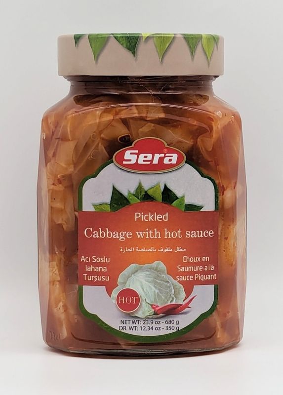 SERA Pickled Cabbage with Hot Sauce - Acili Lahana Tursusu 680g