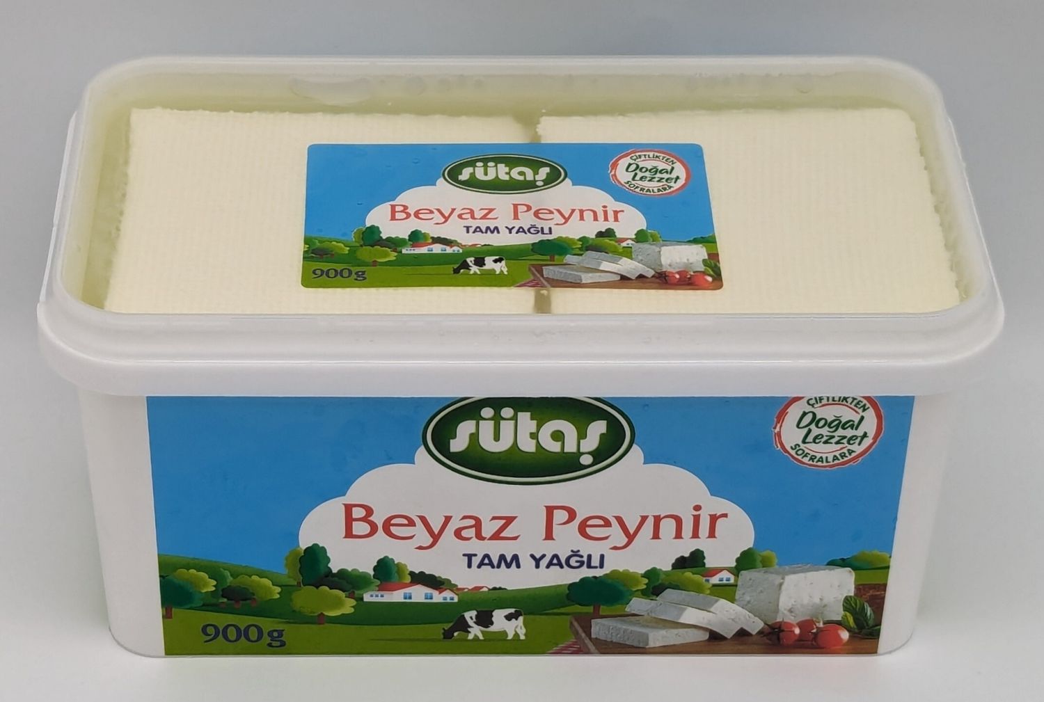 SUTAS Full Fat White Feta Cheese 900g
