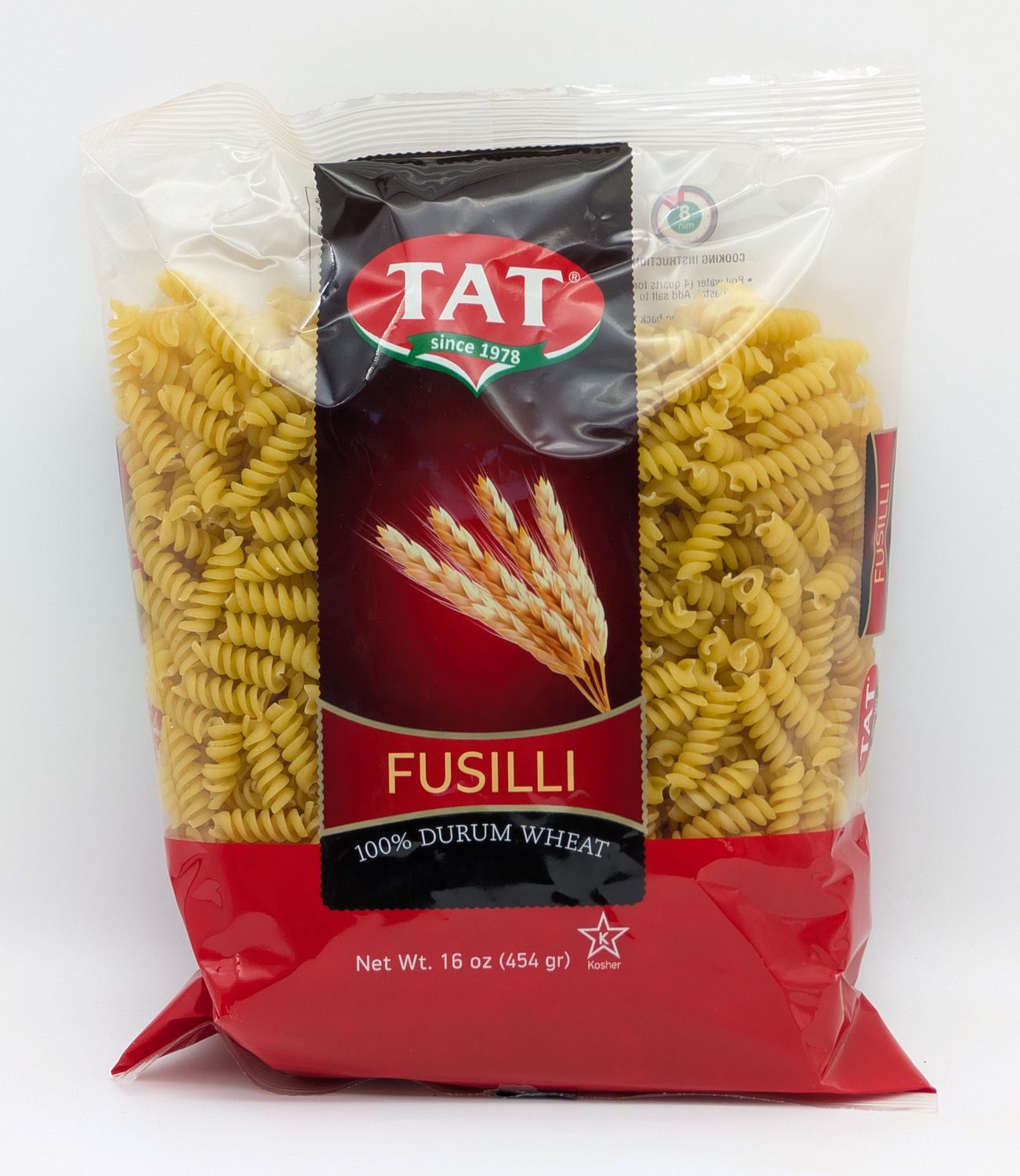 TAT Fusilli Burgu Makarna 454g