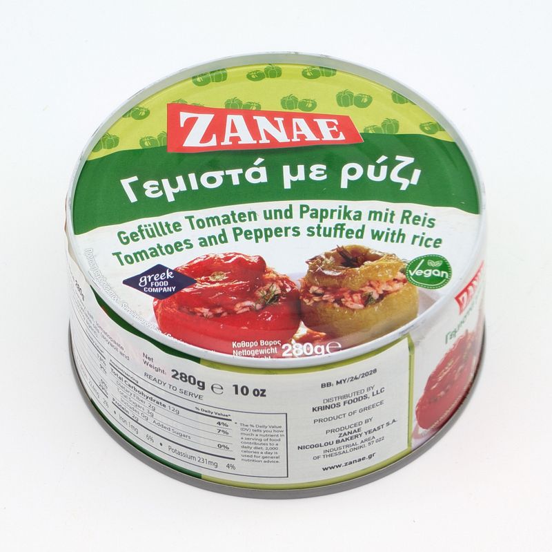 ZANAE Peppers and Tomatoes Stuffed with Rice 280g