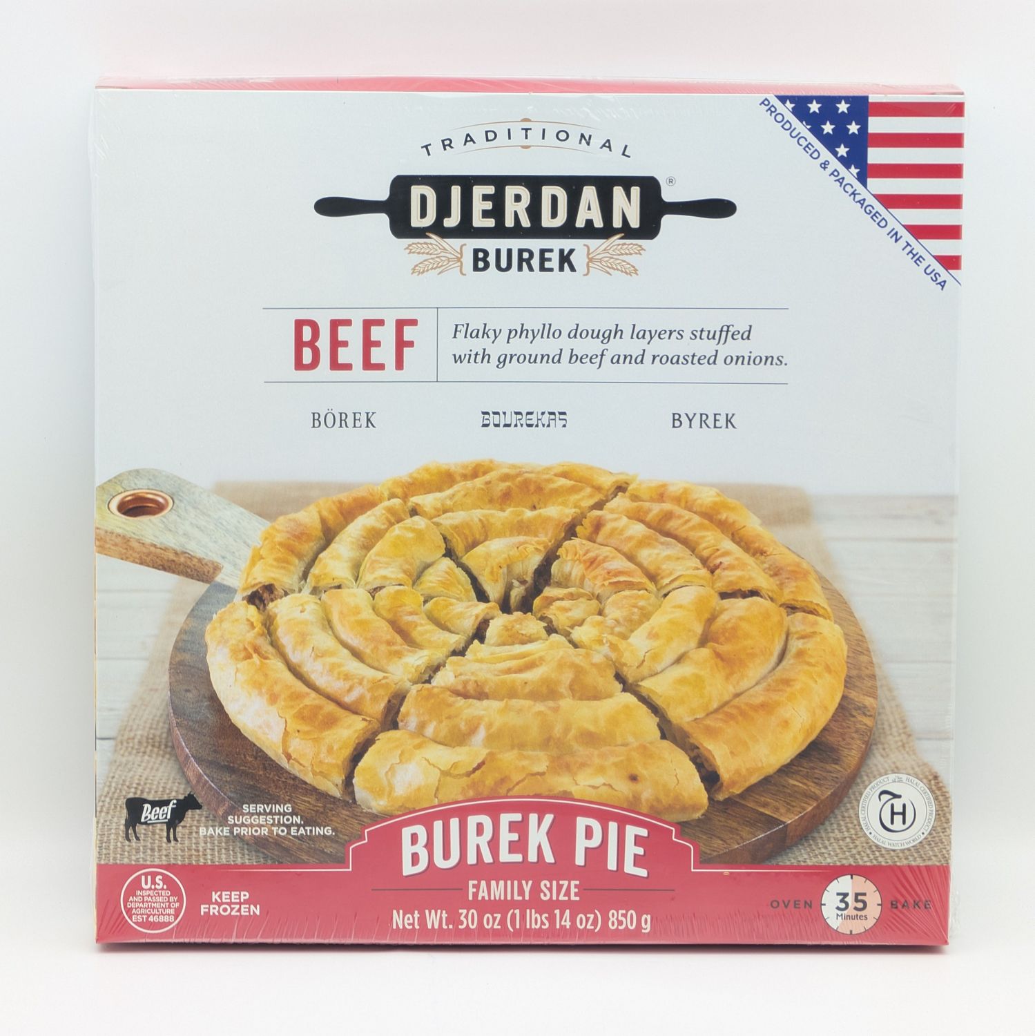 DJERDAN Burek Borek Pie Ground Beef 850g