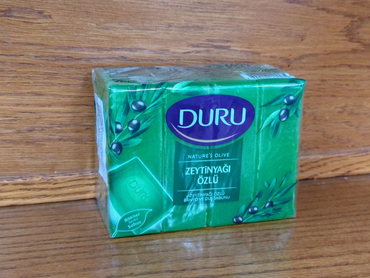 DURU Nature's Olive Bath &amp; Shower Bar Soap Zentinyagi Ozlu Banyo Ve Dus Sabunu 150g x4pcs