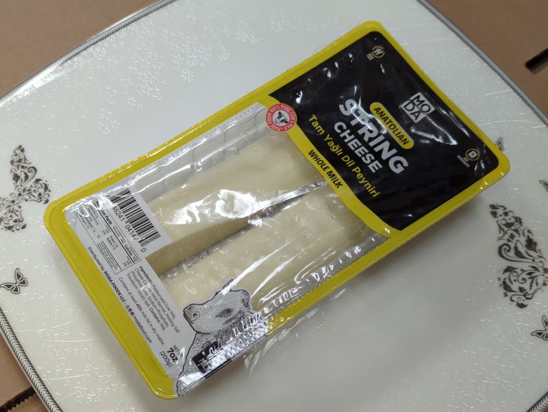 MODA Anatolian String Cheese Tam Yagli Dil Peyniri Whole Milk 200g