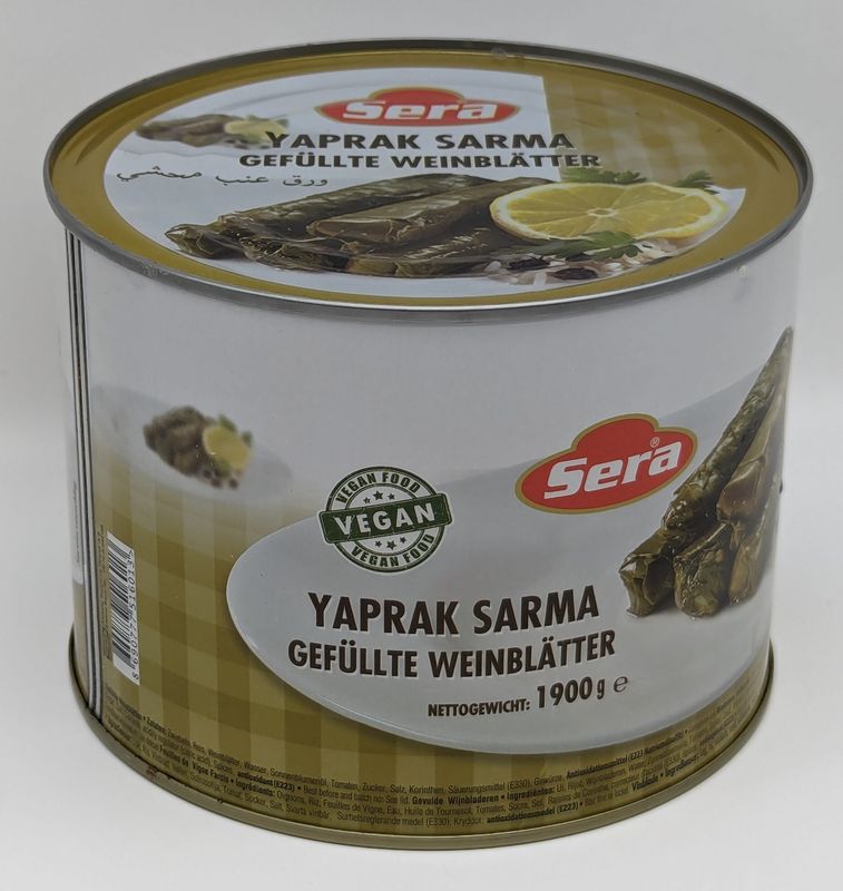 SERA Yaprak Sarma - Stuffed Vine Grape Leaves with Rice 1900g