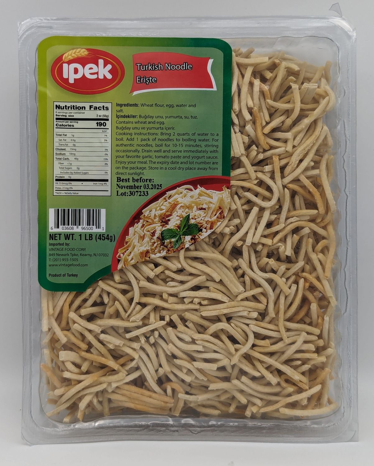 IPEK Ev Eristesi - Turkish Noodle 1lb
