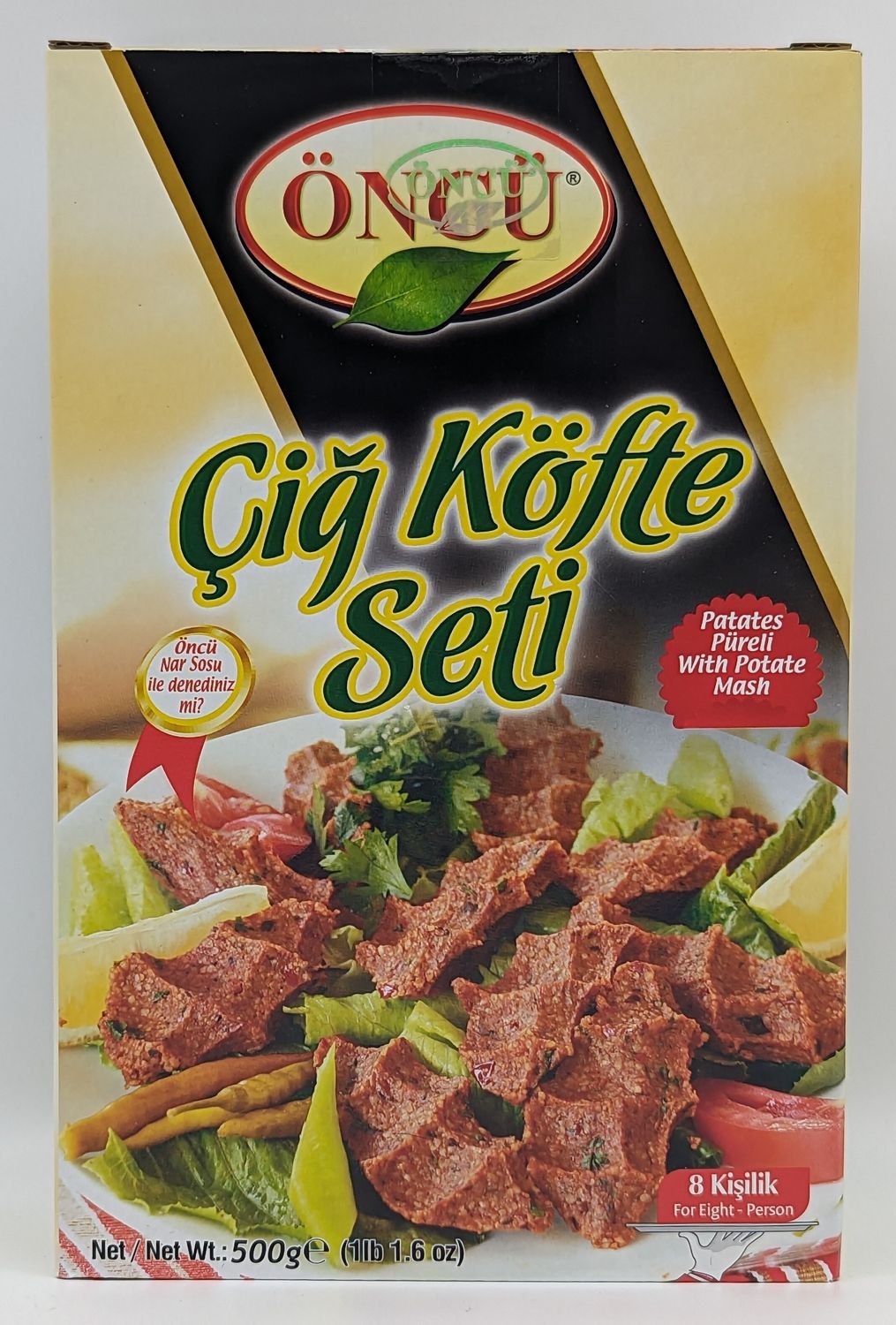 ONCU Cig Kofte Seti Patatesli - Raw Meatball Set with Potato Vegetarian Meatless 600g