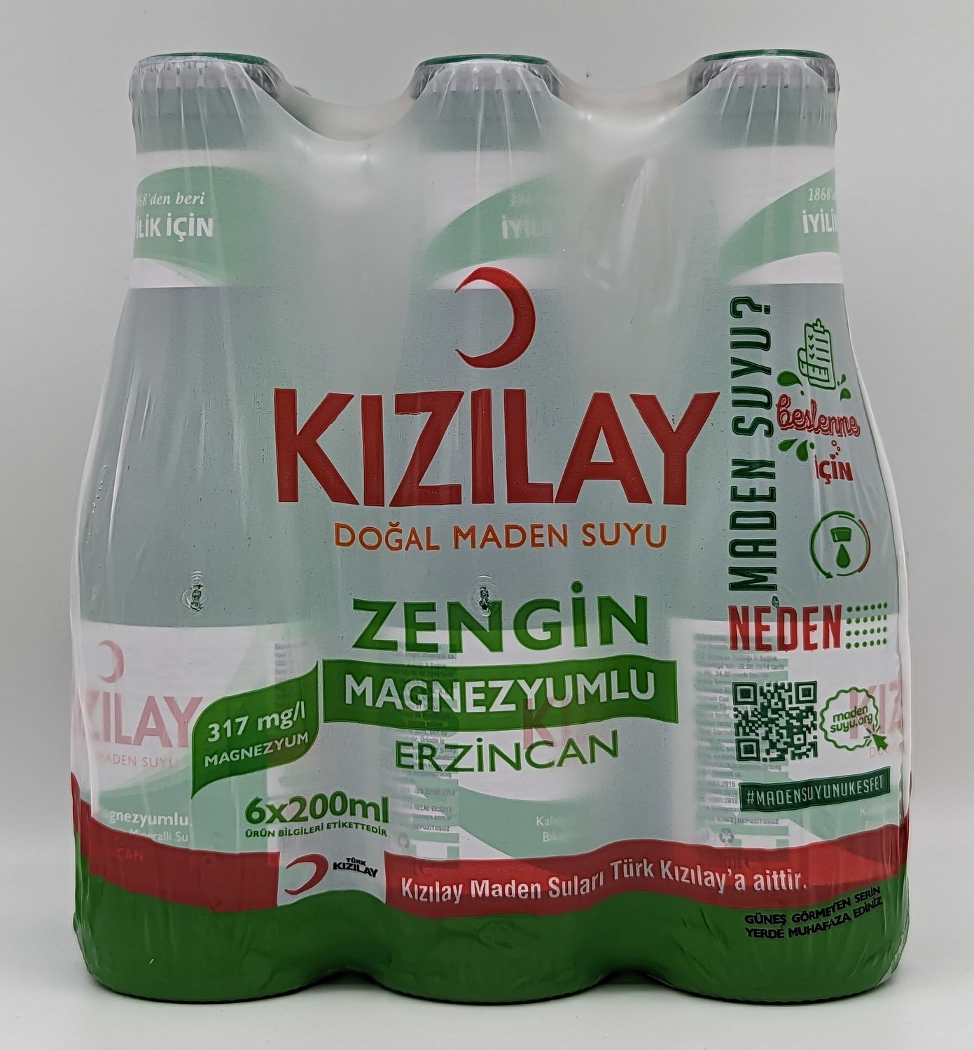 KIZILAY Mineral Water 200mL x 6pcs (Erzincan)