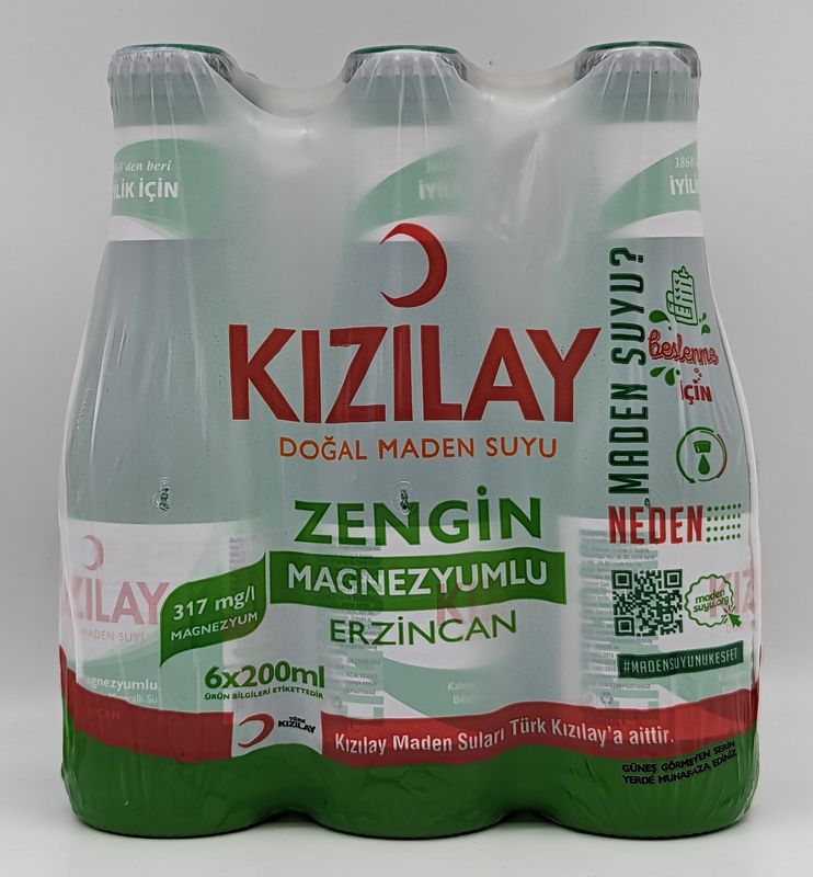 KIZILAY Mineral Water 200mL x 6pcs (Erzincan)