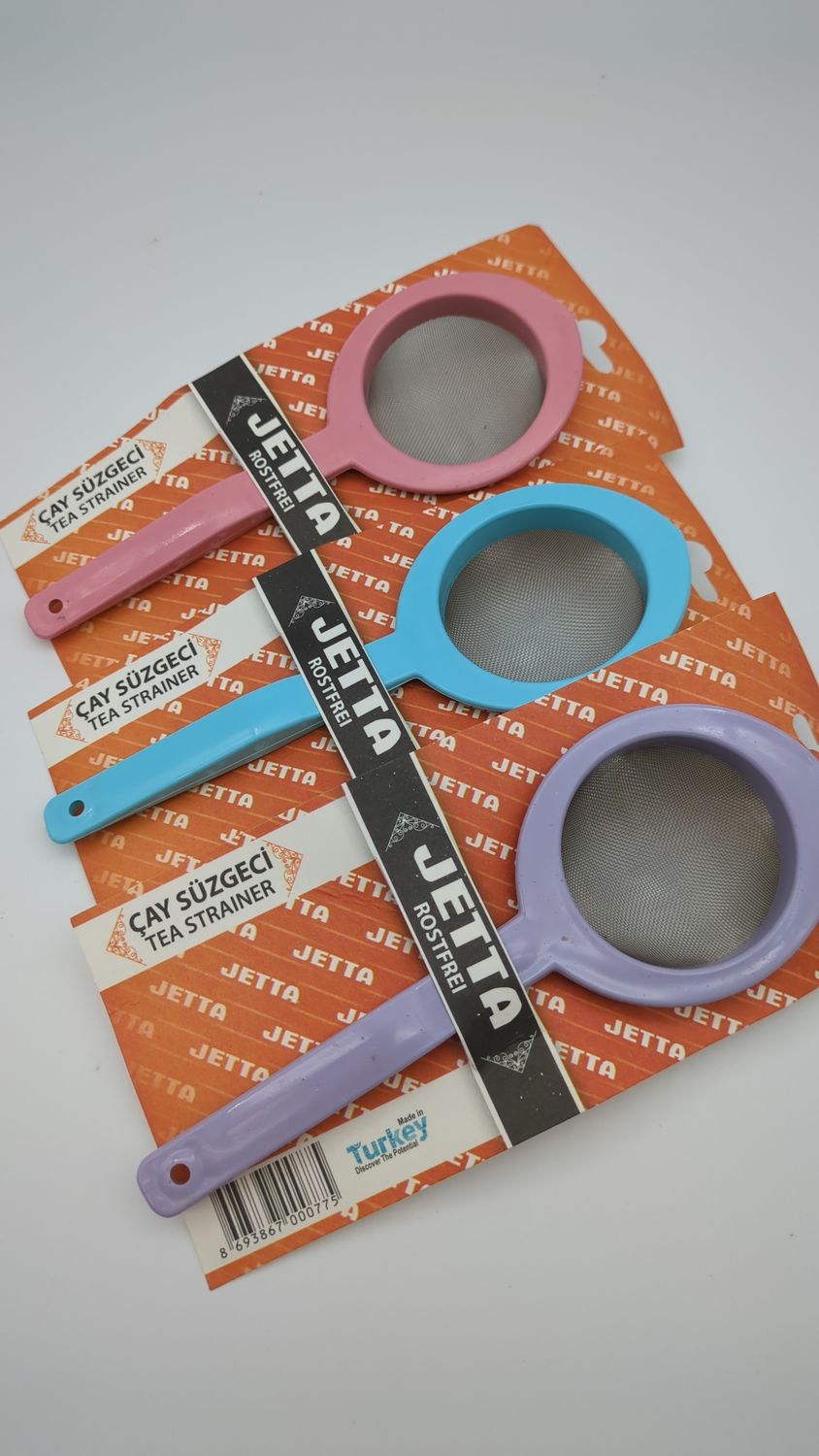 Demlik Tutmali Sapli Metal Cay Suzgec 1pcs