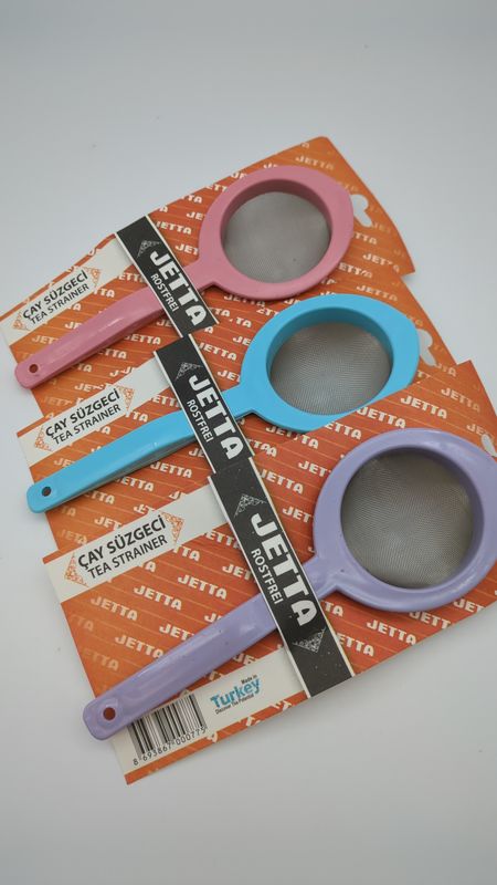 Demlik Tutmali Sapli Metal Cay Suzgec 1pcs