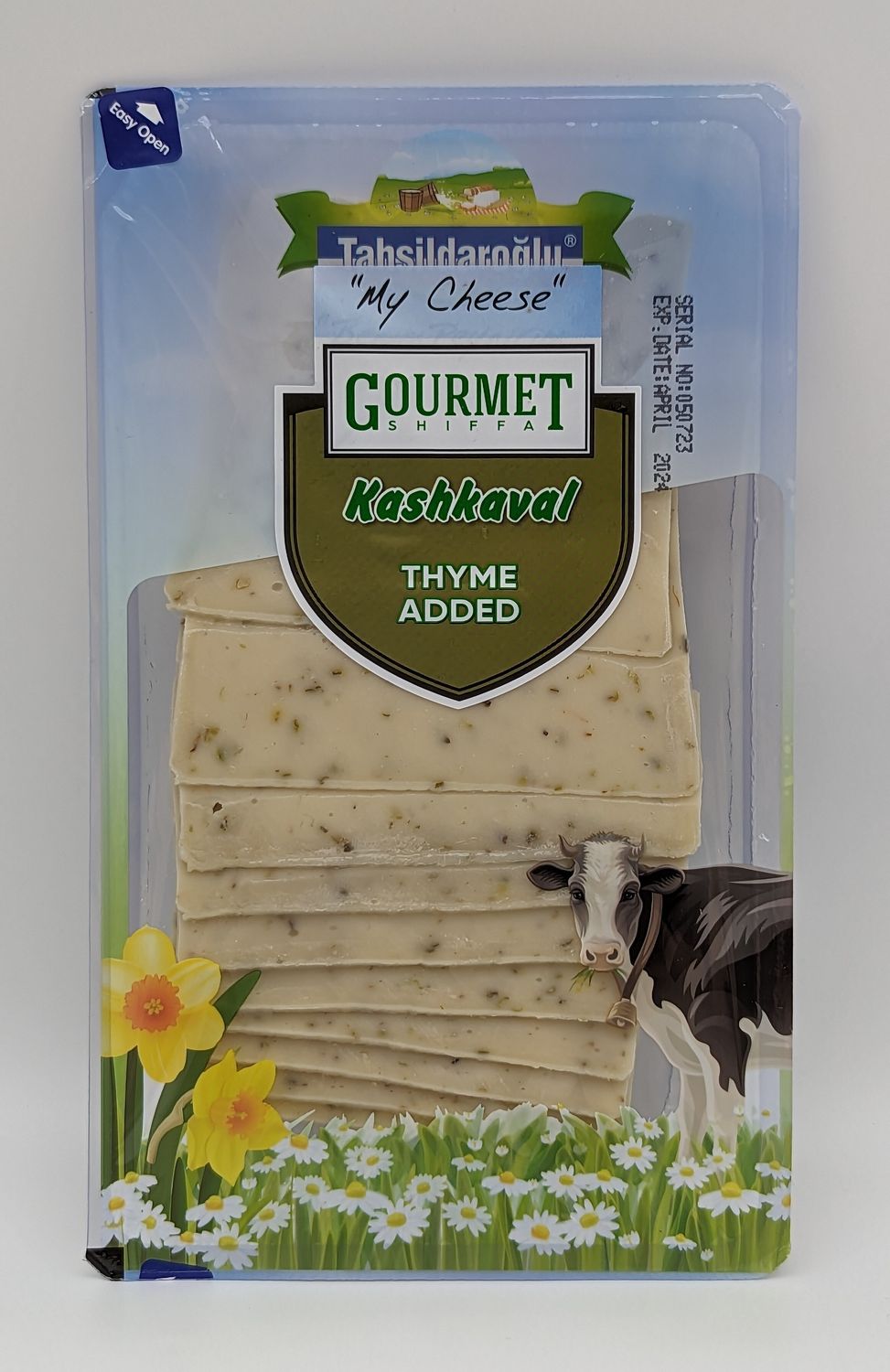 TAHSILDAROGLU Gourmet Shiffa Sliced Kashkaval with Thyme 200g