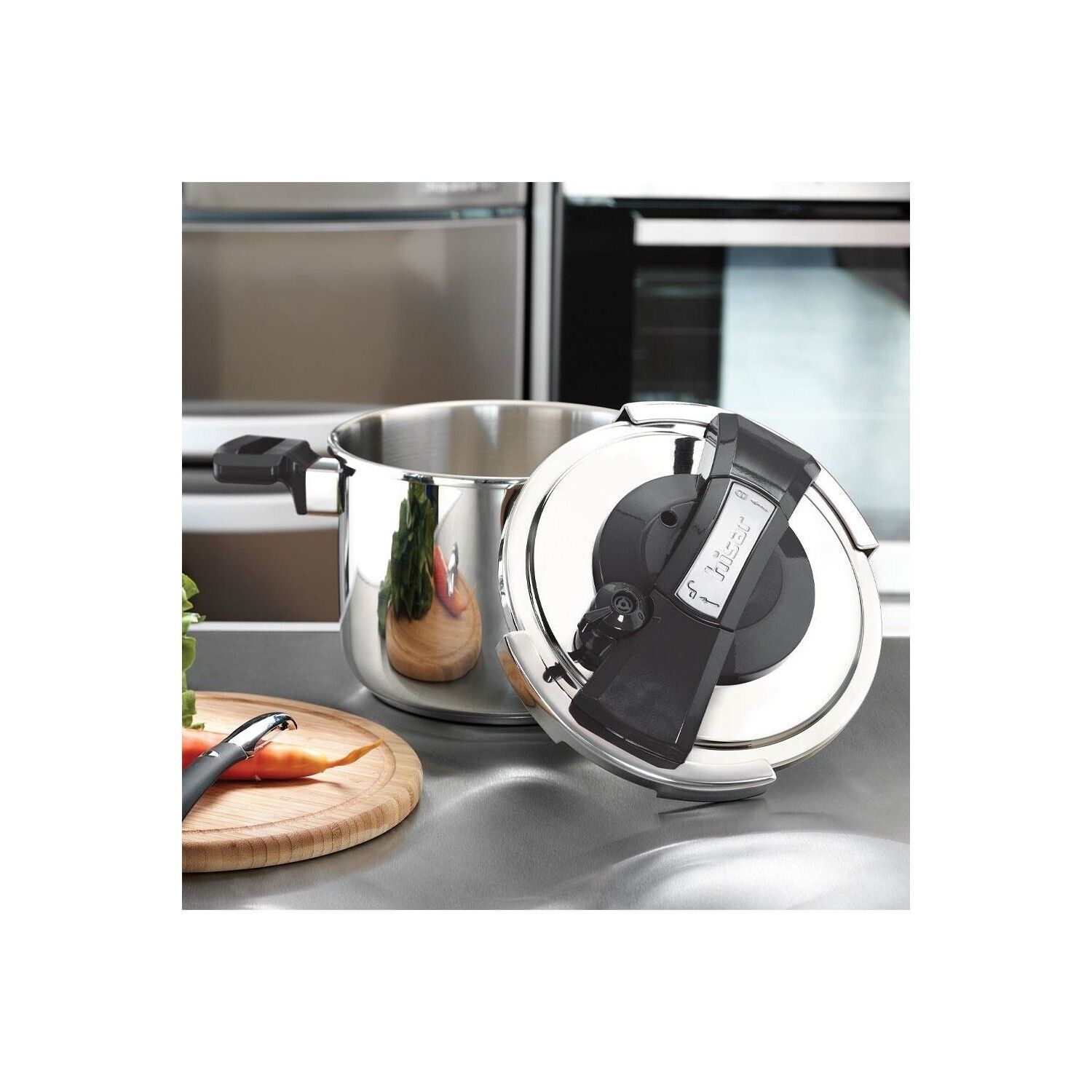 HISAR (OPEN BOX) Neptun Pressure Cooker Set 4L &amp; 7L Black