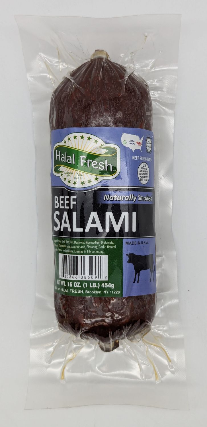 HALAL FRESH Beef Salami 1lb
