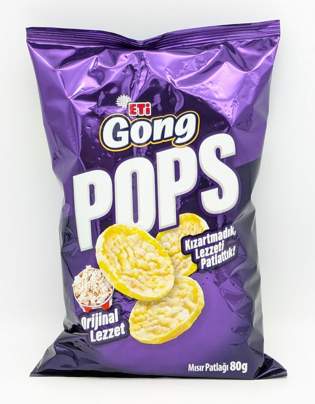 ETI Gong Popcorn Plain - Misir Patlagi Sade 80g