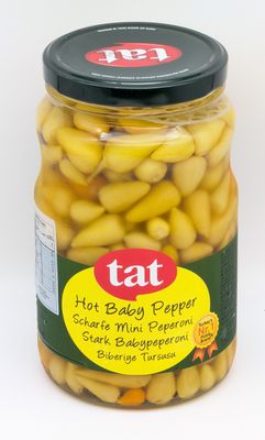 TAT Hot Pickled Baby Pepper Biberiye Tursusu Isot 1700mL 1500g/870g