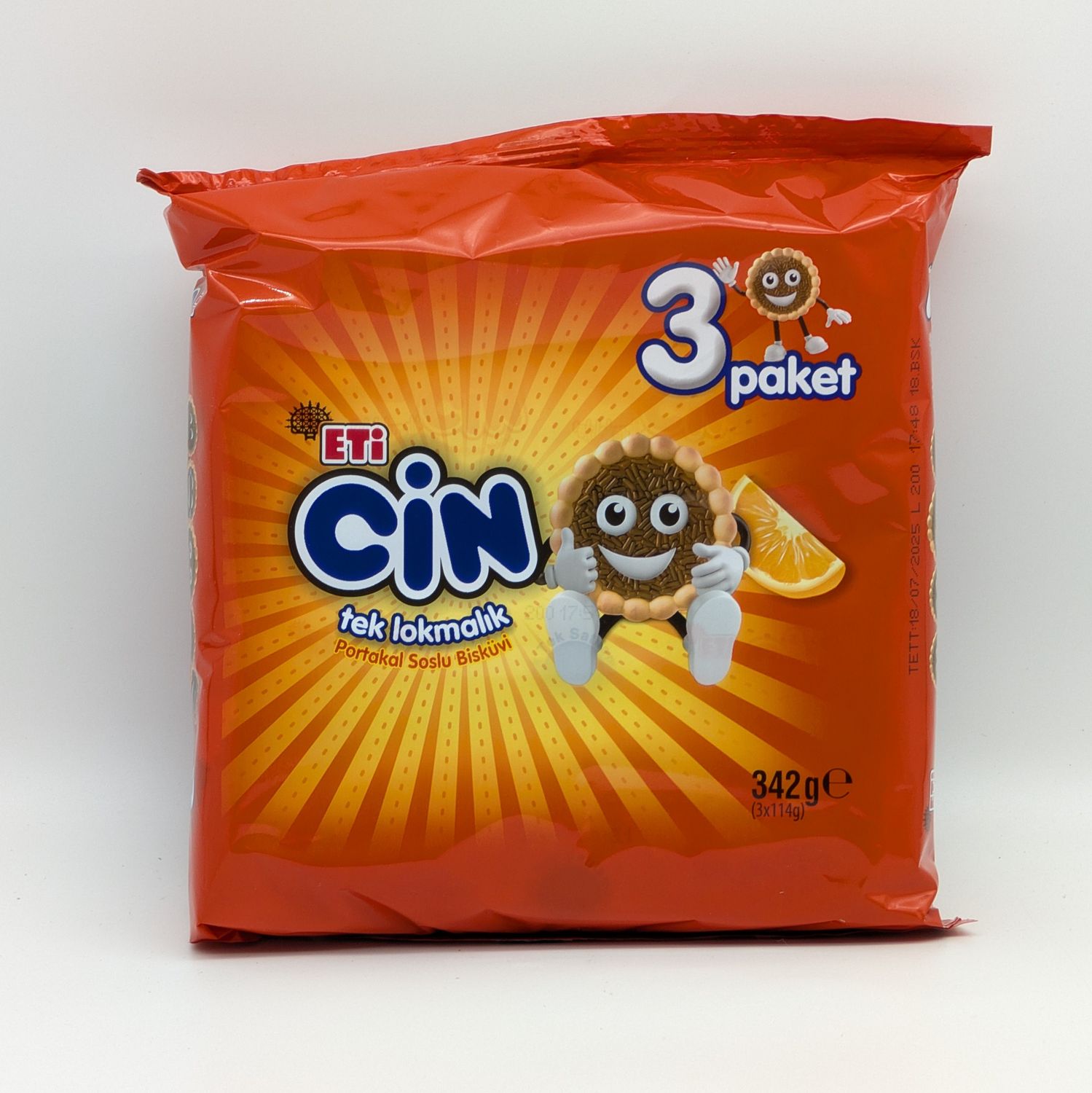 ETI Cin Tek Lokmalik Portakal Soslu Biskuvi 342g (114g x 3pcs)