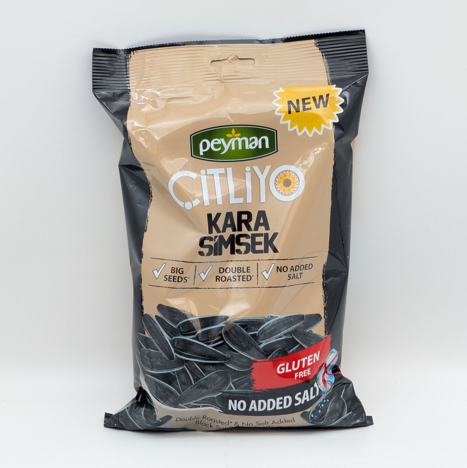 PEYMAN Kara Simsek Unsalted &amp; Double Roasted Dakota Sunflower Seeds 284g