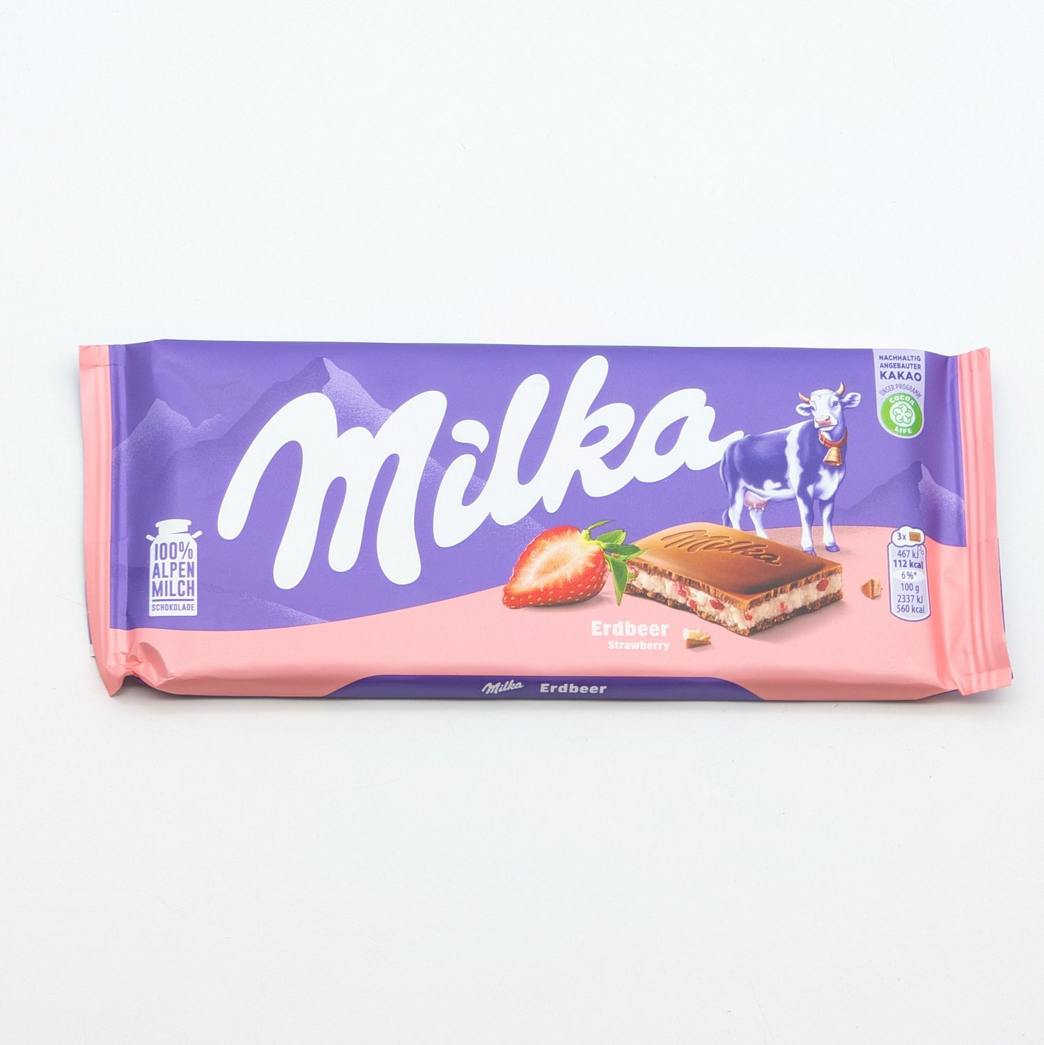 MILKA Stawberry Chocolate Bar 100g/3.5oz