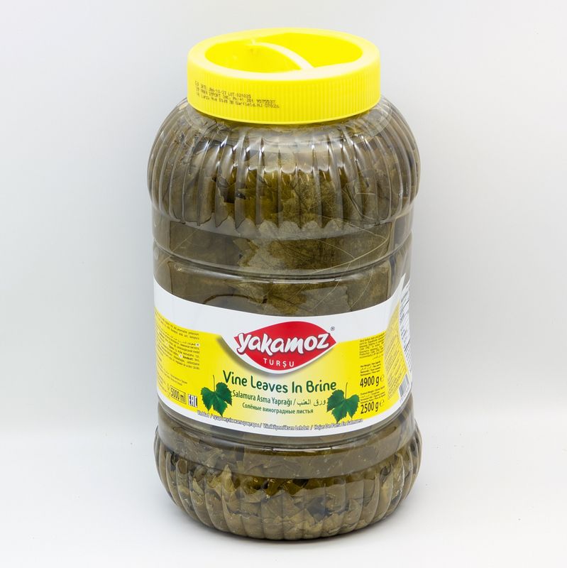 YAKAMOZ Vine Leaves in Brine - Salamura Asma Yaprak 5L 2.5kg/4.9kg