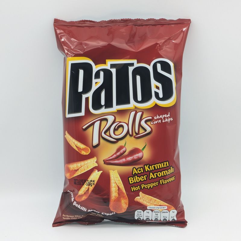 PATOS Rolls Aci Kirmizi Biber Aromali - Hot Pepper Flavor 109g