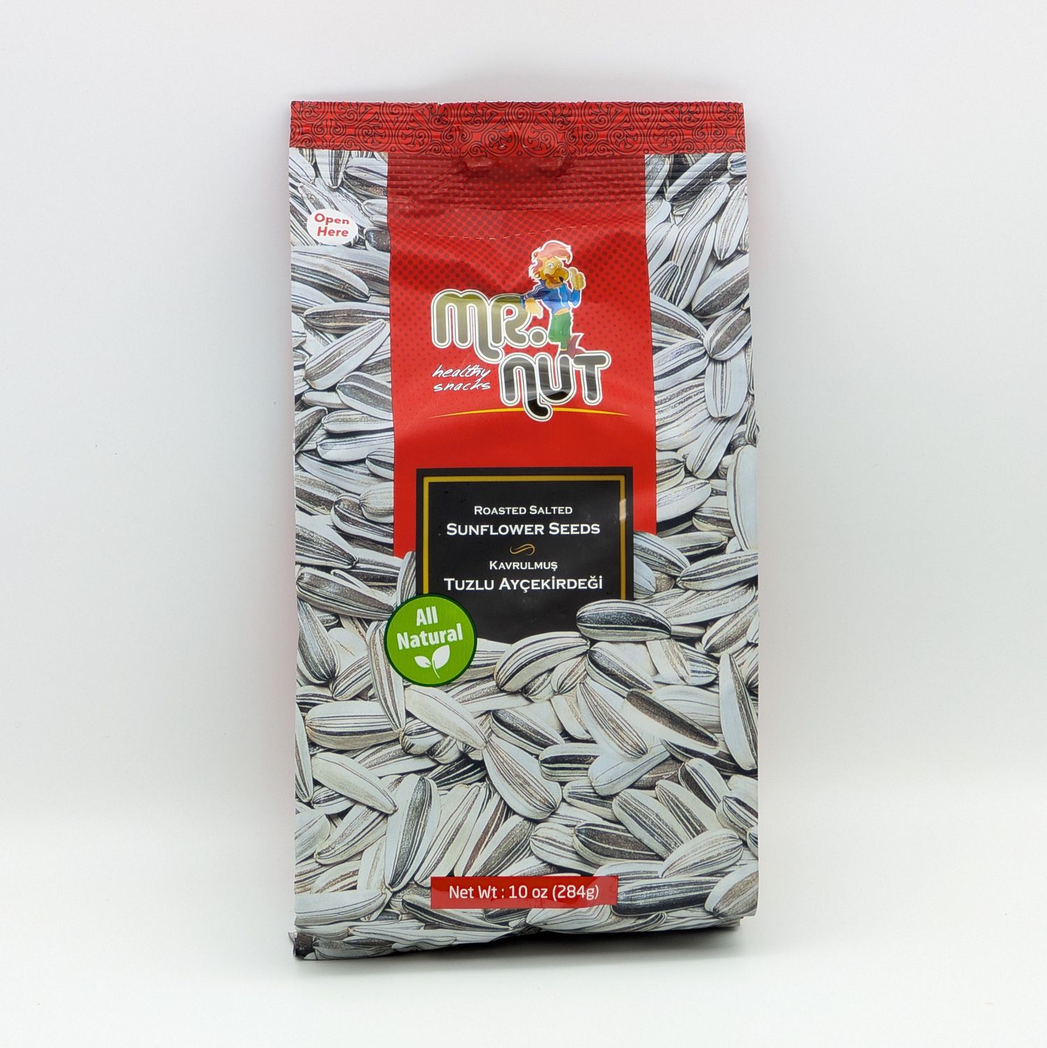 MR. NUT White Roasted &amp; Salted Sunflower Seeds 10oz/284g