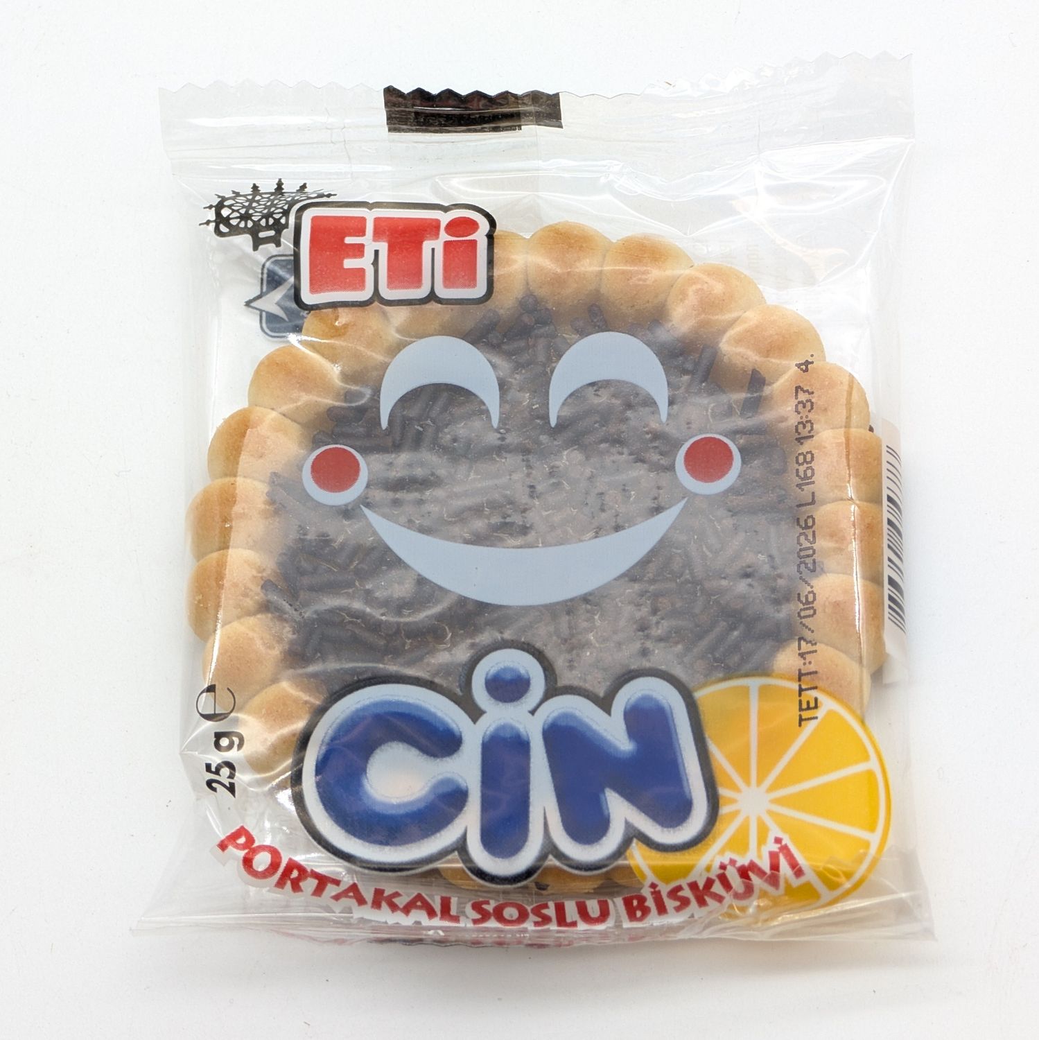 ETI Cin Orange Sauce Biscuit - Portakal Soslu Biskuvi 25g