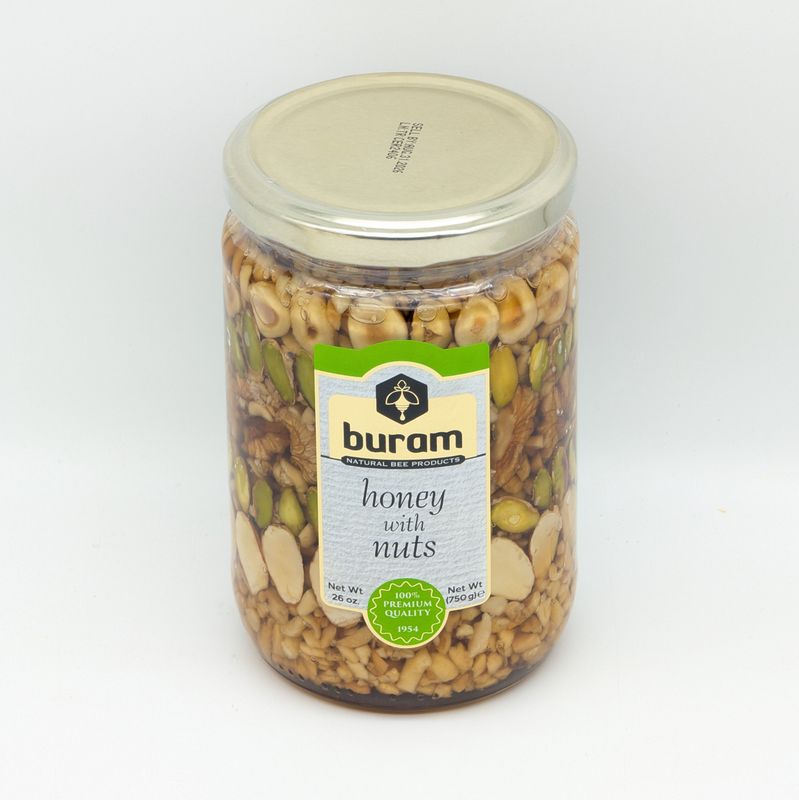 BURAM Honey with Nuts - Balli Cerez 750g