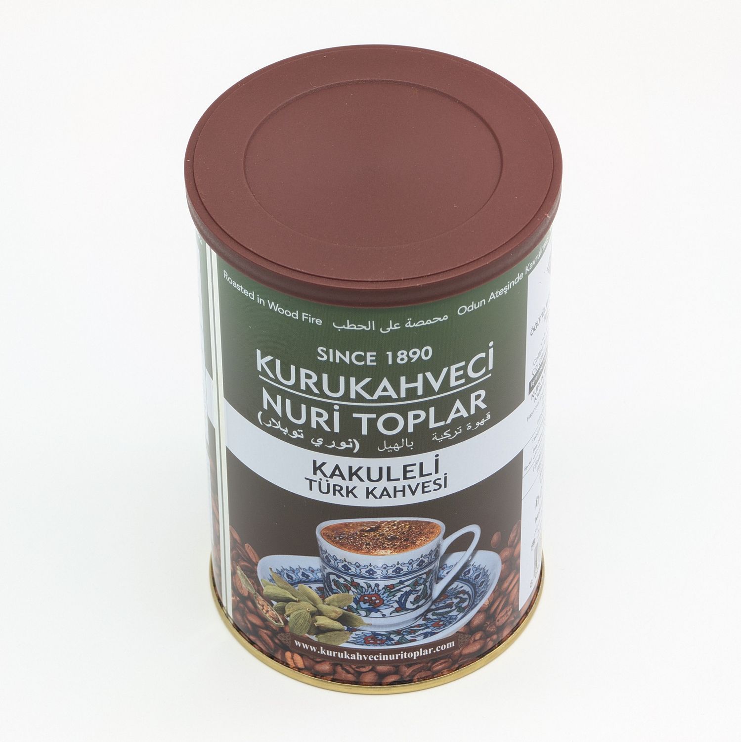 NURI TOPLAR Turkish Coffee with Cardamom - Kakuleli Turk Kahvesi 250g