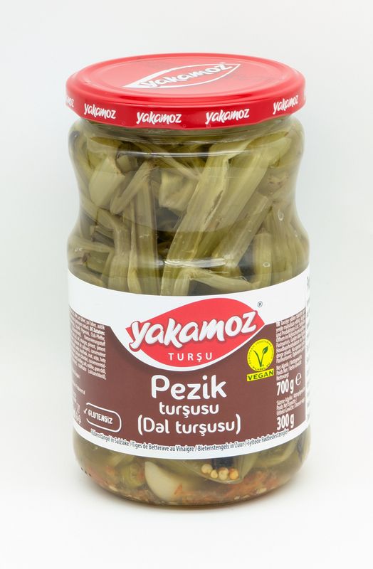 YAKAMOZ Pickled Beetroot Stems - Sivas Pezik Dal Tursusu 720mL 700g/300g