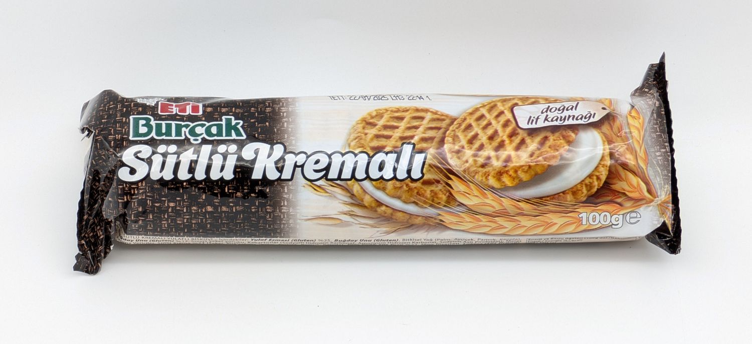 ETI Whola Digestive Oat Cookies with Milk Cream - Burcak Cookies 100g