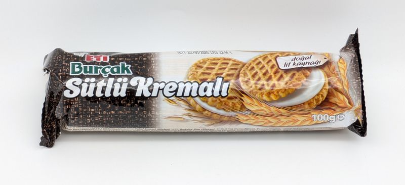 ETI Whola Digestive Oat Cookies with Milk Cream - Burcak Cookies 100g