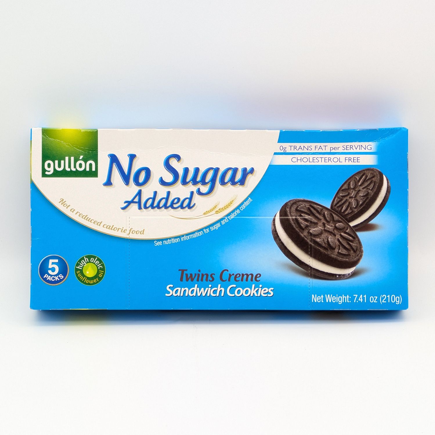 GULLON Twins Creme Sandwich Cookies No Sugar Added 7.4oz/210g
