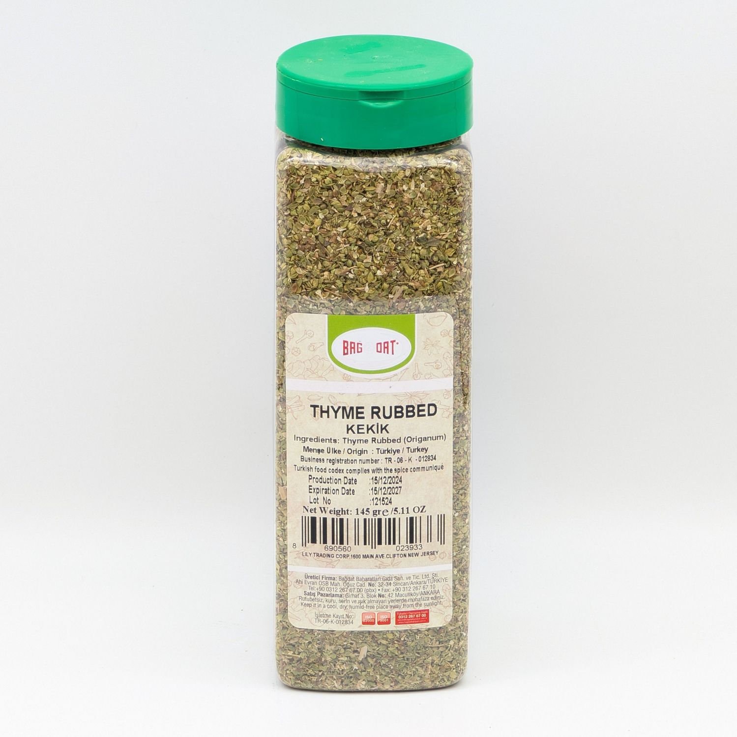 BAGDAT Oregano Kekik Thyme 145g
