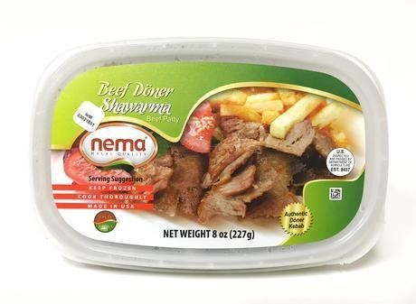 NEMA Halal Beef Doner Gyro / Shawarma (8oz)