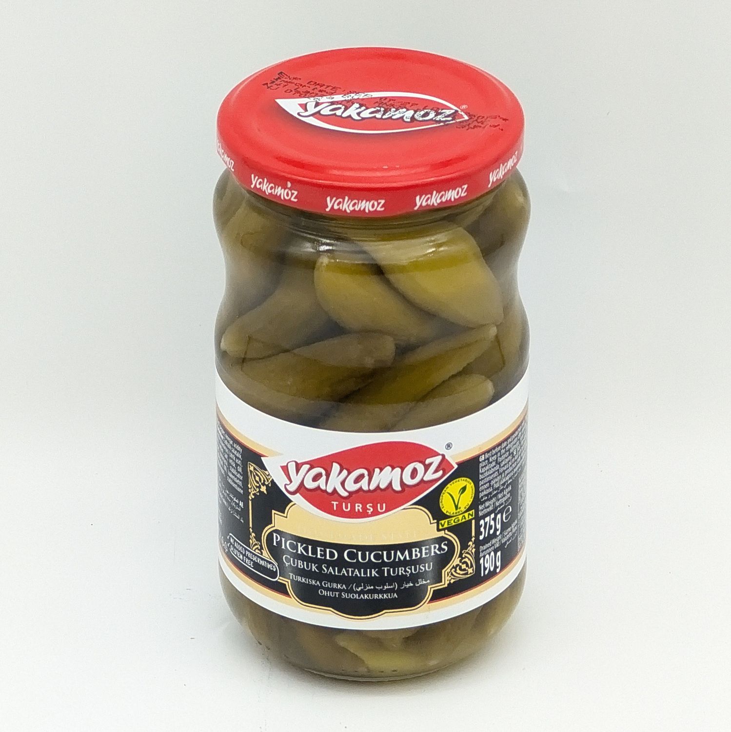 YAKAMOZ Pickled Gherkins - Cubuk Salatalik Tursusu 370mL 190g/375g