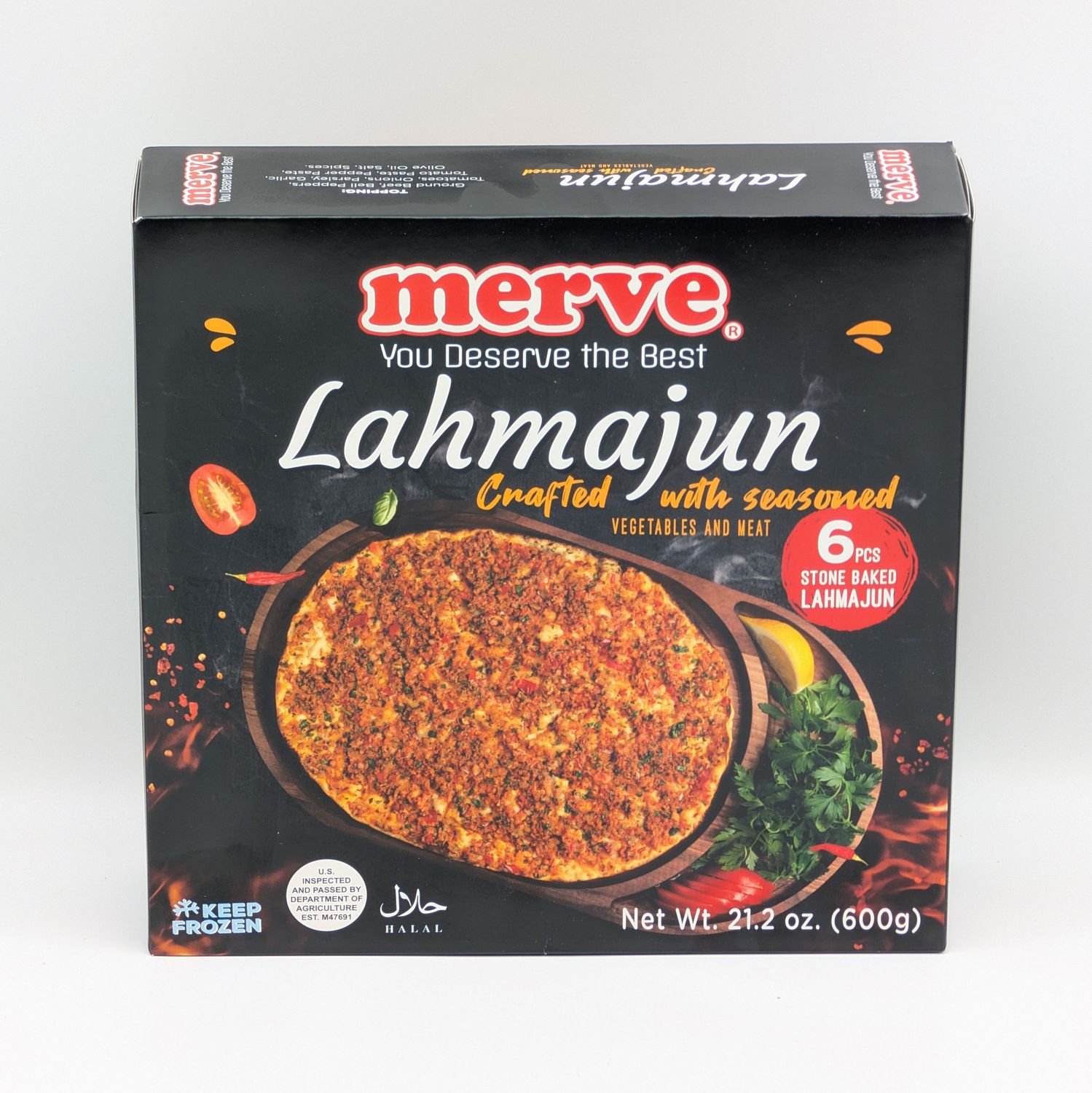 MERVE Lahmacun Lahmajun Frozen 600g
