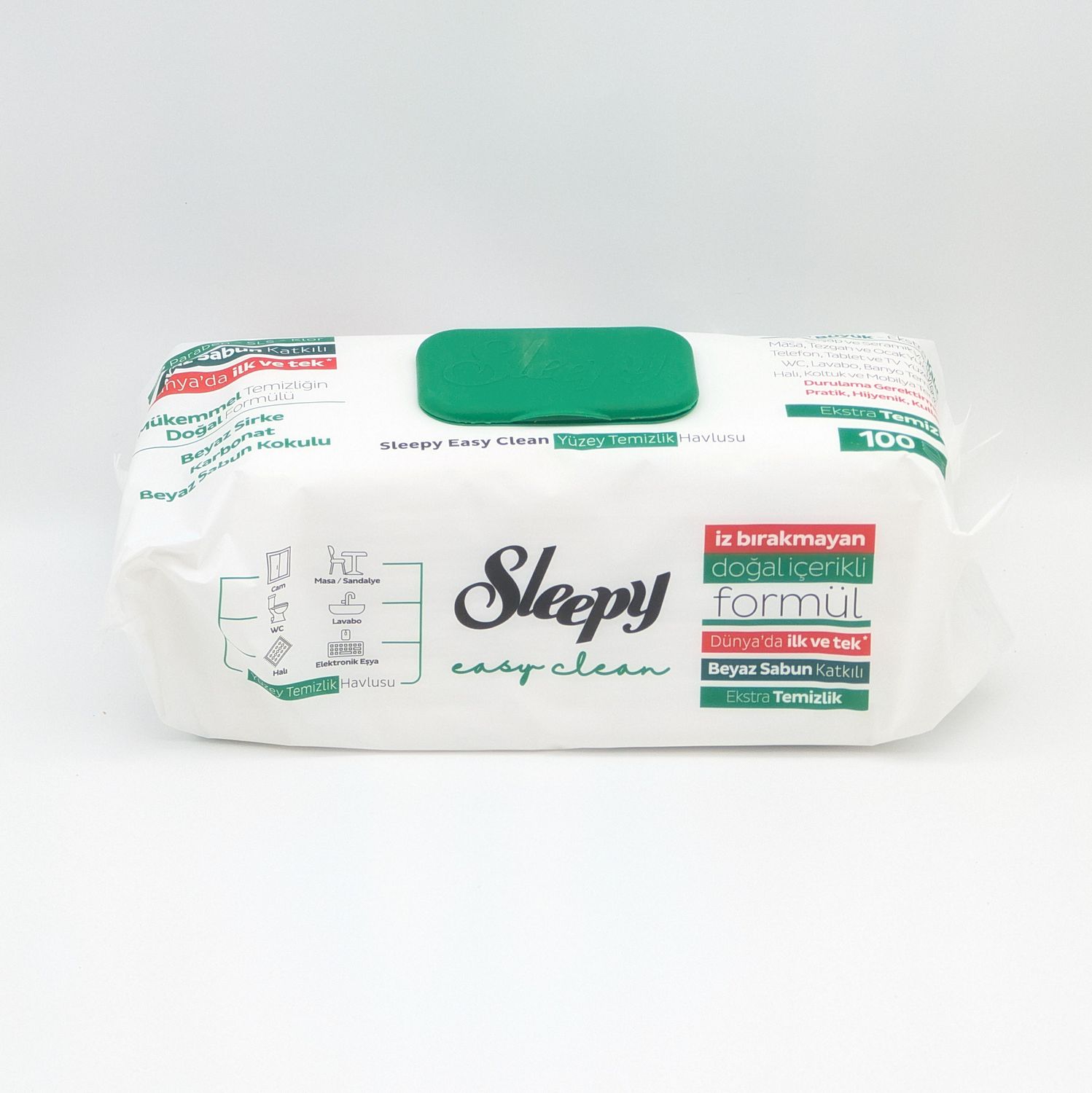 SLEEPY Islak Havlu Ekstra Temizlik Beyaz Sabun Katkili - Wet Wipes Extra Clean Soap Additive