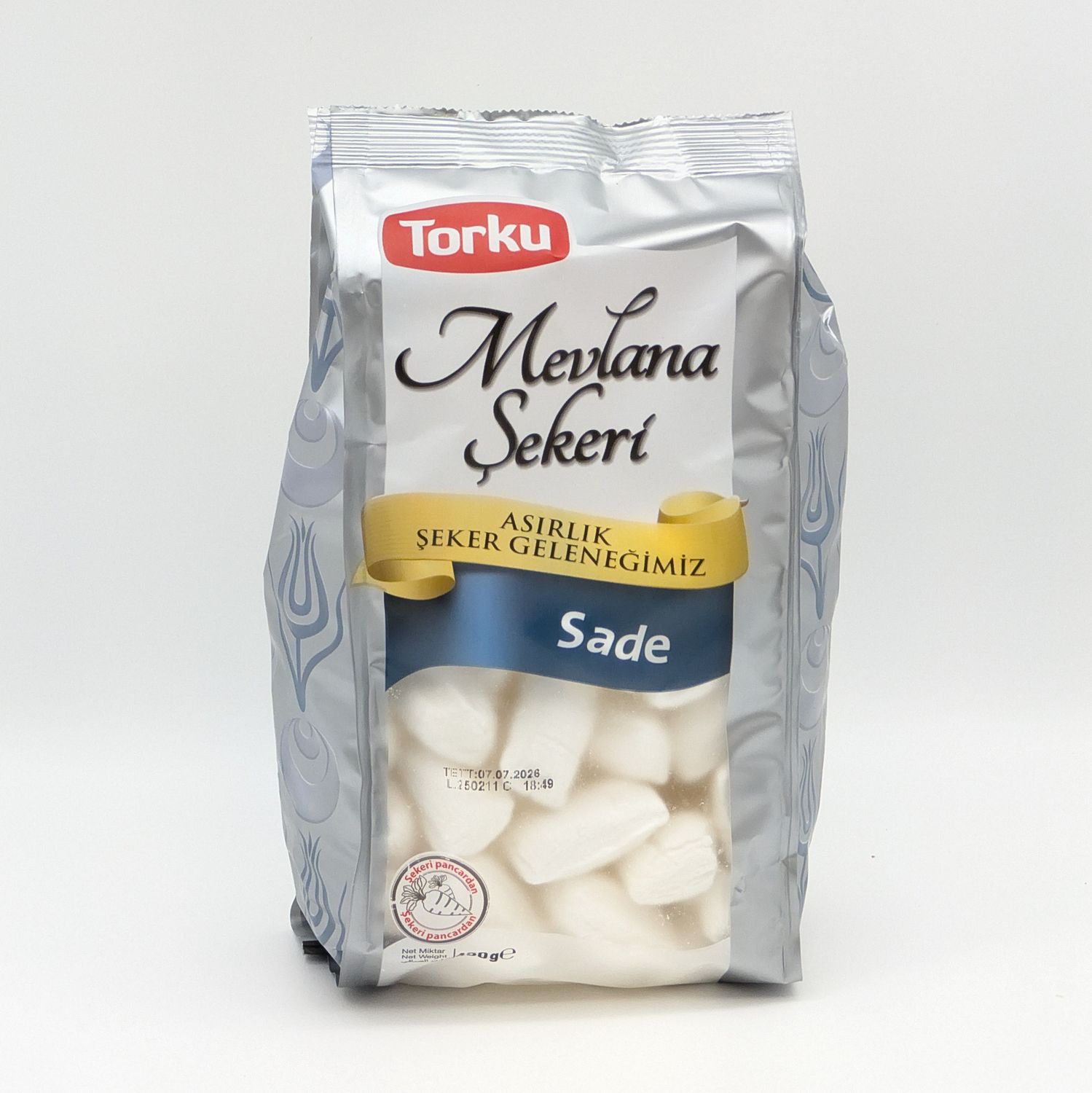 TORKU Sade Mevlana Sekeri - Plain Mevlana Candy 450g