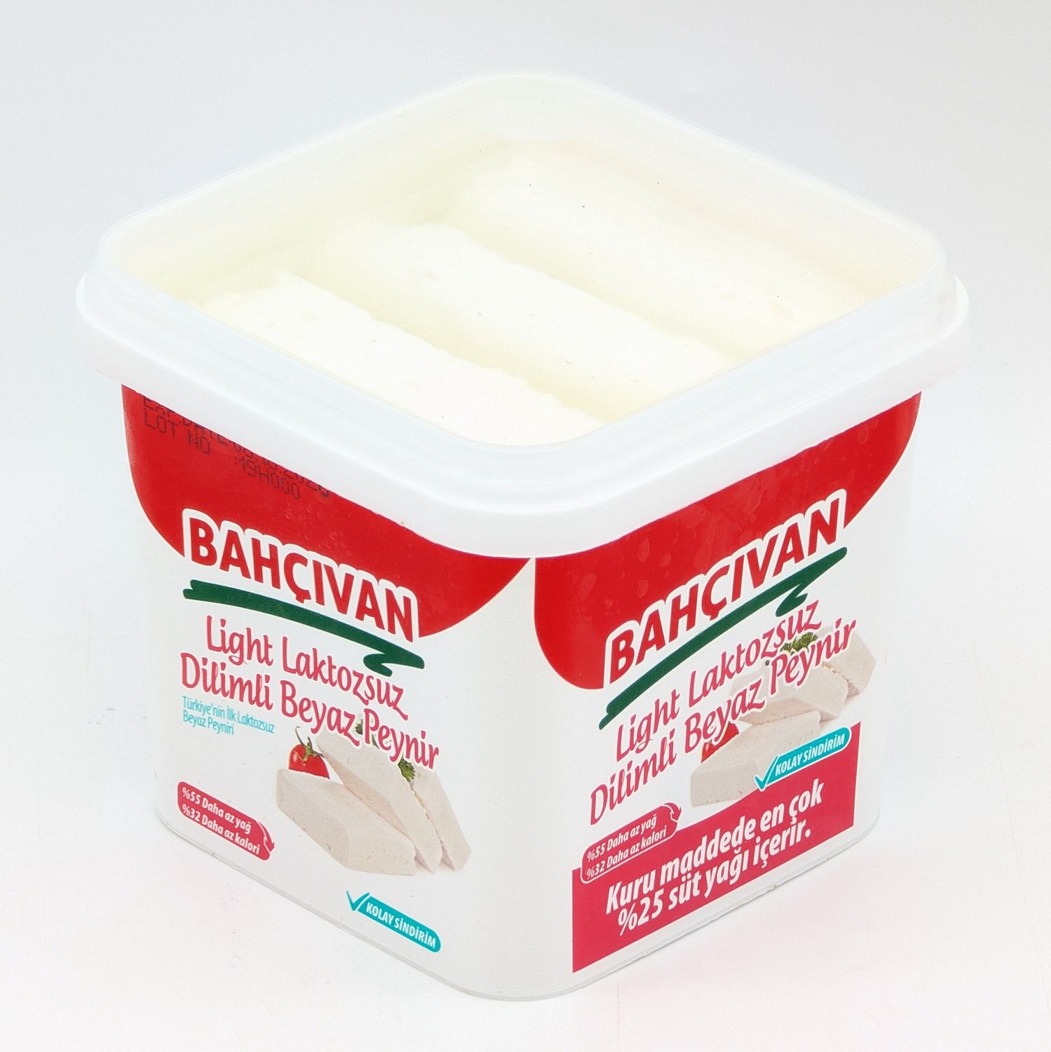 BAHCIVAN White Cheese Sliced Lactose Free - Light Laktozsuz Dilimli Beyaz Peynir 420g