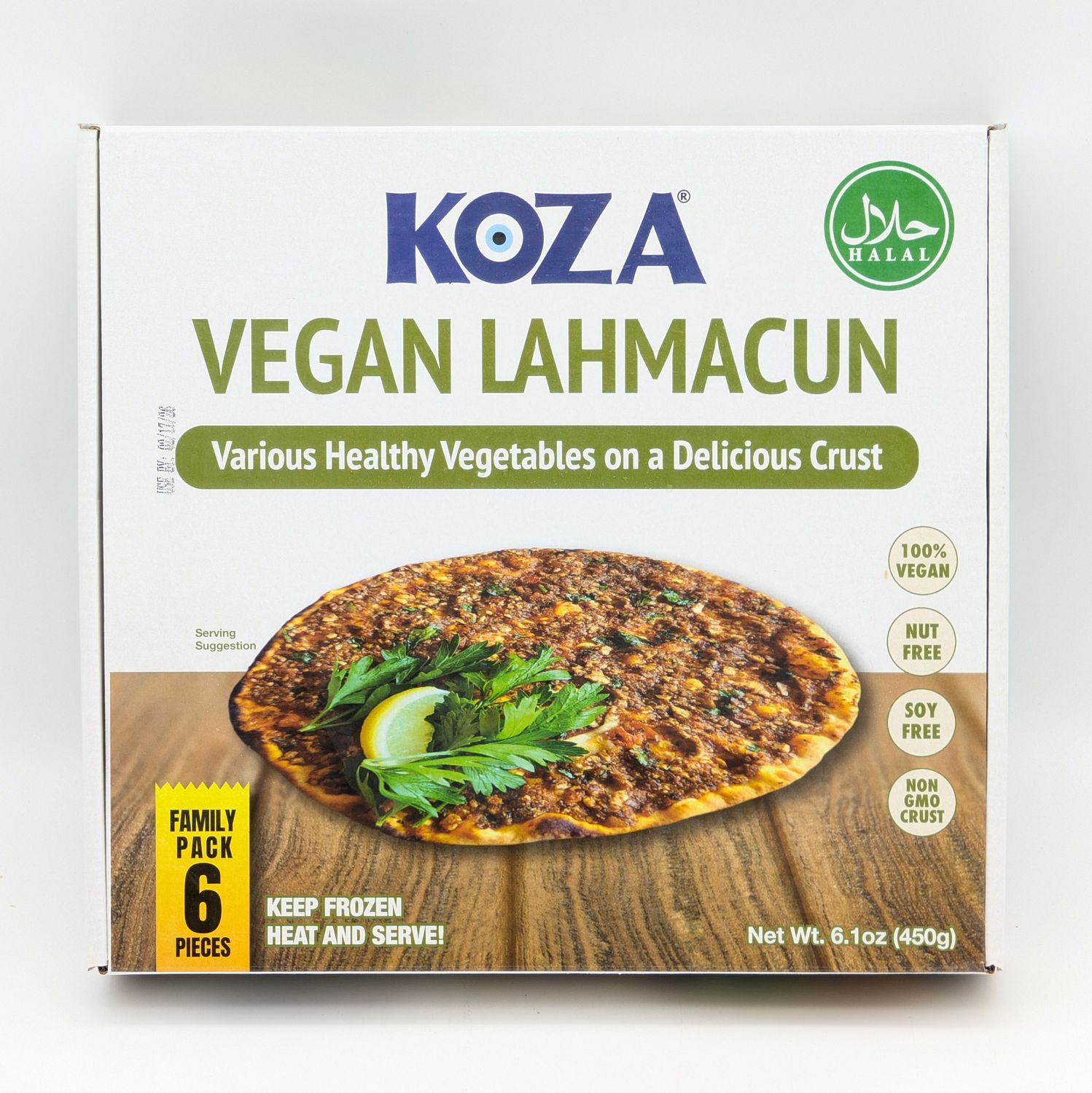 KOZA Vegan Lahmacun Lahmajun 6pcs 450g